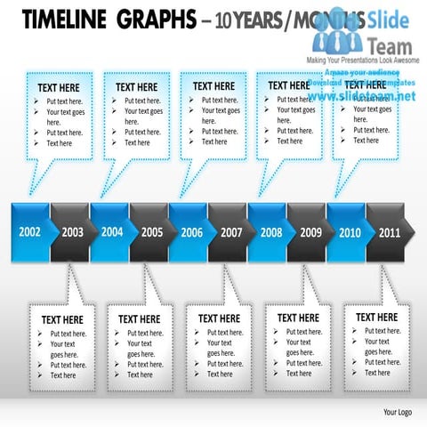 How to make abstract roadmap timeline display 5 power point slides and ...