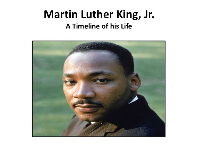 Timeline of Martin Luther King Jr.'s Life