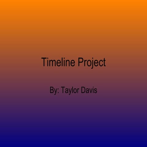 Timeline powerpoint