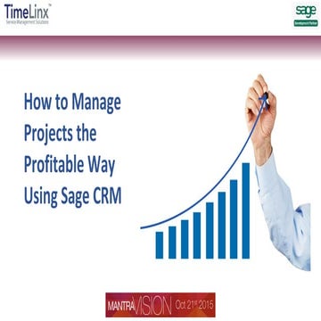 How to Manage Projects the Profitable Way Using Sage CRM