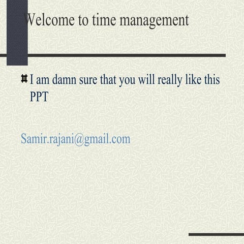 Time Management
