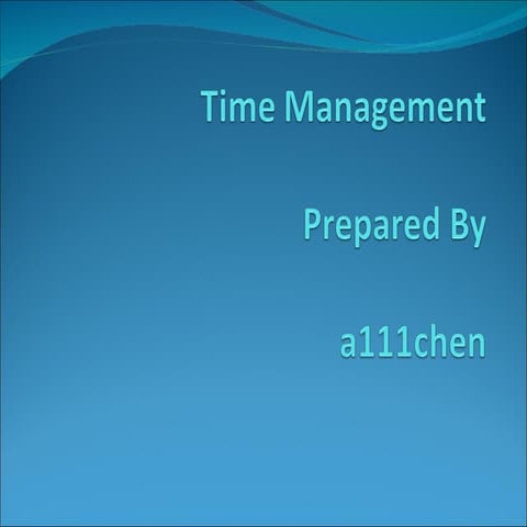 Time Management