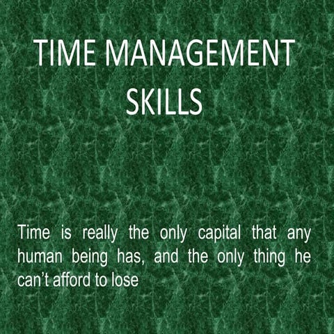 Time management