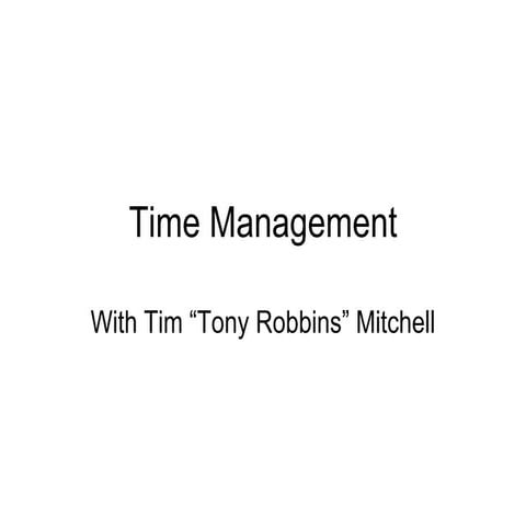 Time Management