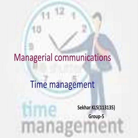 Time management