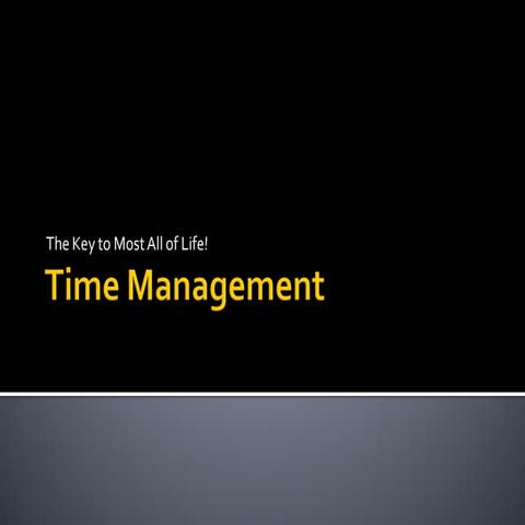 Time management.2013.