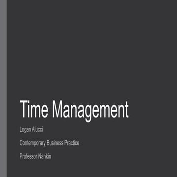 Time Management
