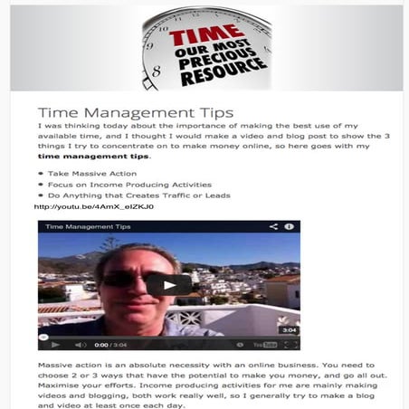 Time Management Tips