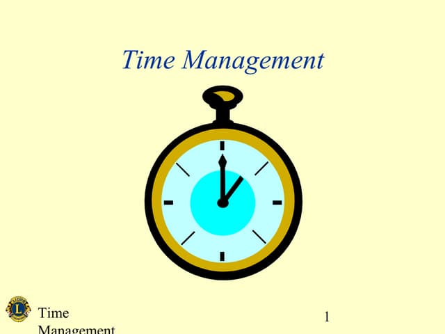 Time management