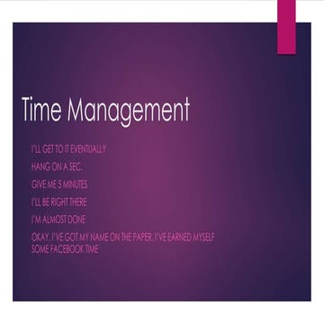 Time Management