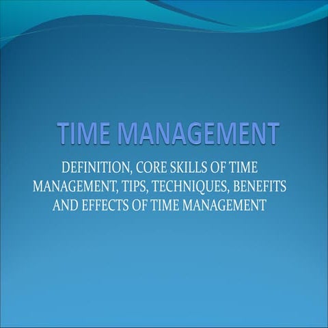 Time management