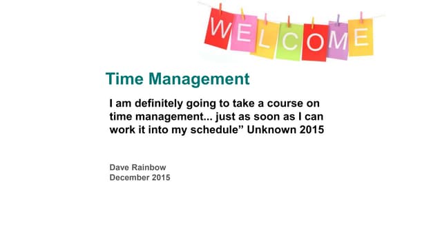 Time management