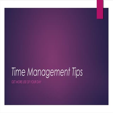 Create 1 - Explore Time Management Tools