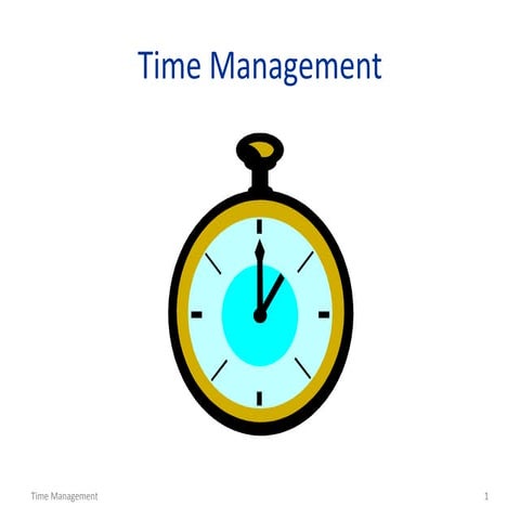 Time management : sucessful path for winners