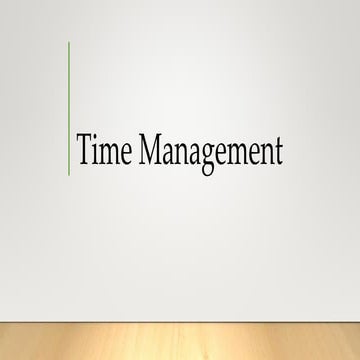 Time management