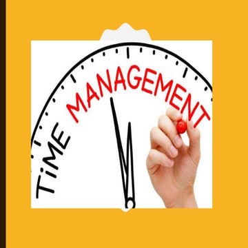 Time management.....easy to present | PPTX