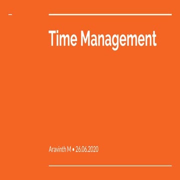 Time management