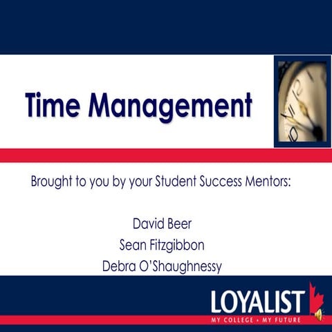 Loyalist College | Time Management