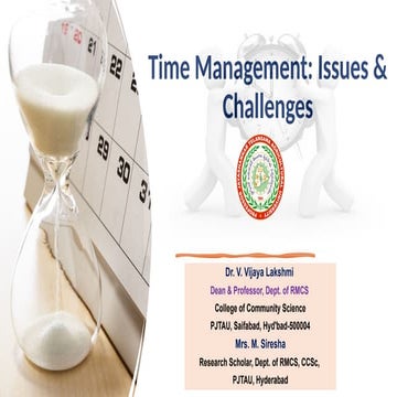 Time Management: Issues and Challenges.pptx