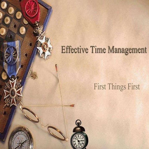 Time Management Session by Lawrence Alva