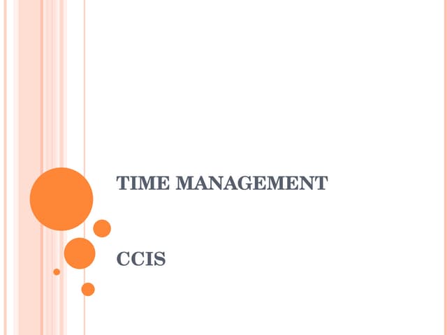 Time management 