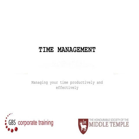 A quick guide to managing your time better