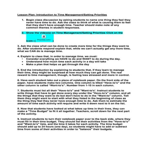 Time Management Strategies | PDF