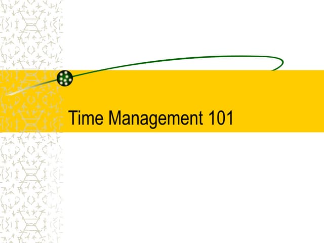 Time management 1