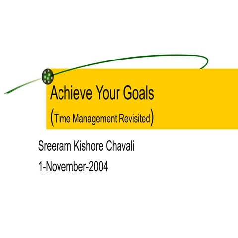 Time Management Revisited