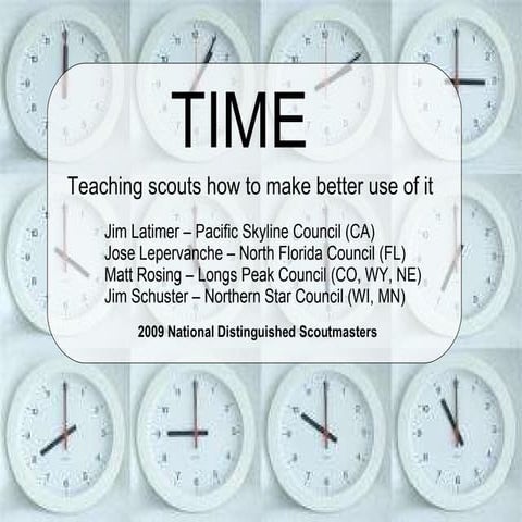 Comprehensive Accomplishment Report on Boy Scout Programs and ...