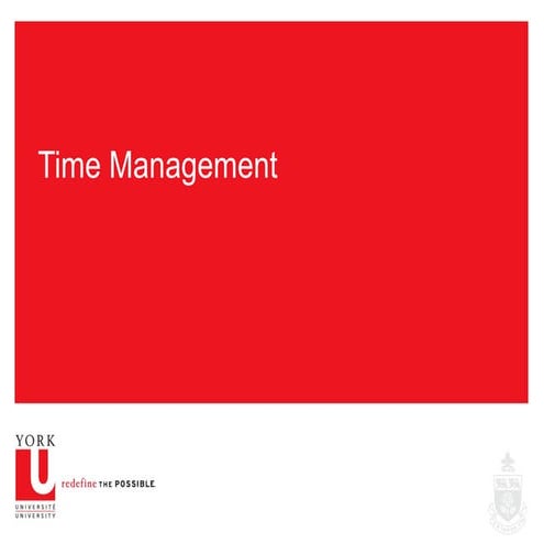 Time management August 2012