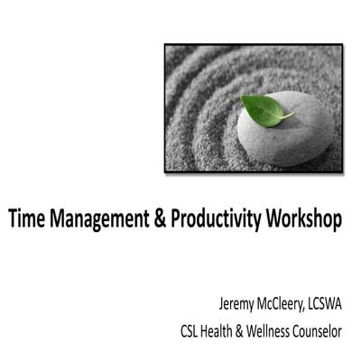 Time Management & Productivity Tips for Law Students 