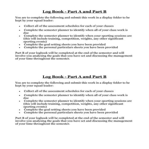 Time management assignment