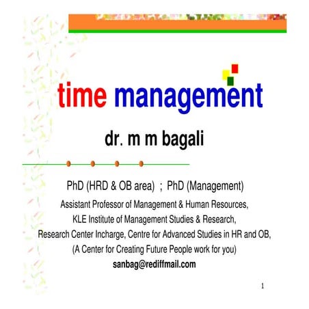 Bagali MM Time Management Bagali [Compatibility Mode]