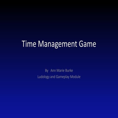 Time Management Game | PPT