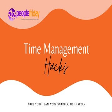 Time management hacks