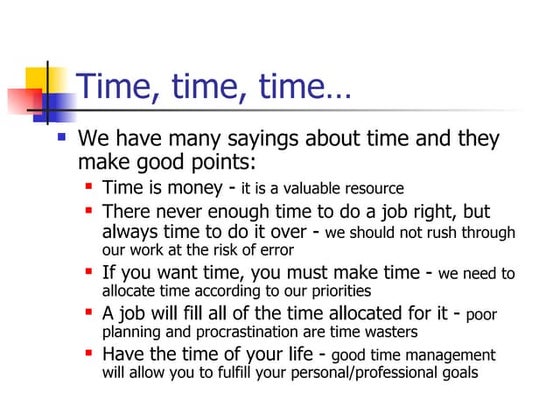 Time management skills | PPT