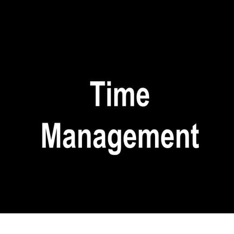 Time management