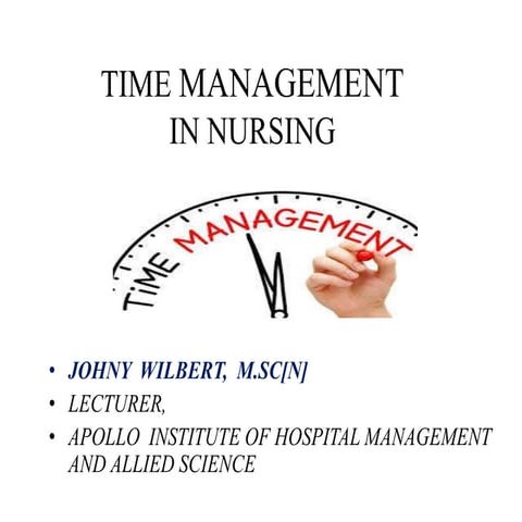 Time management in nursing