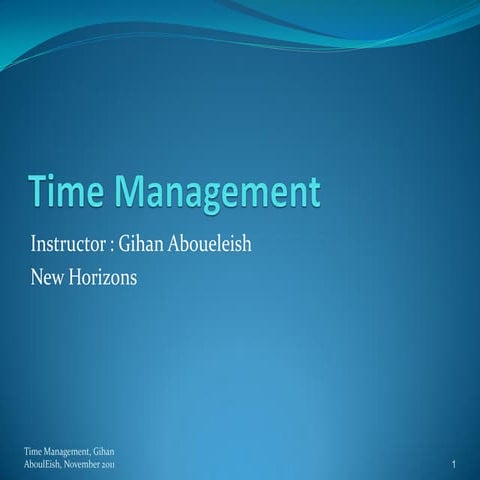 Time management material