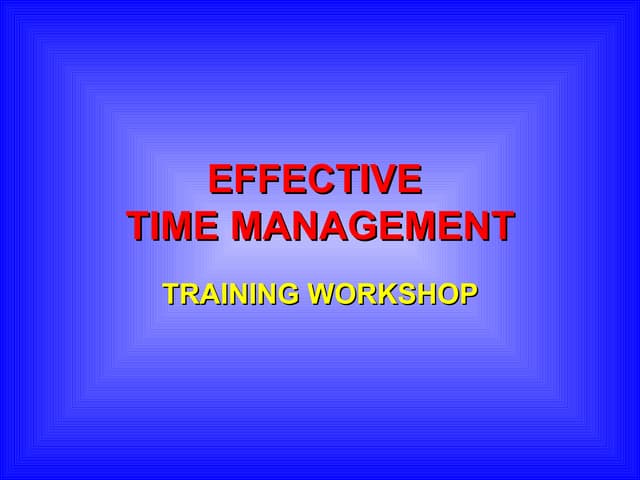 Time management new