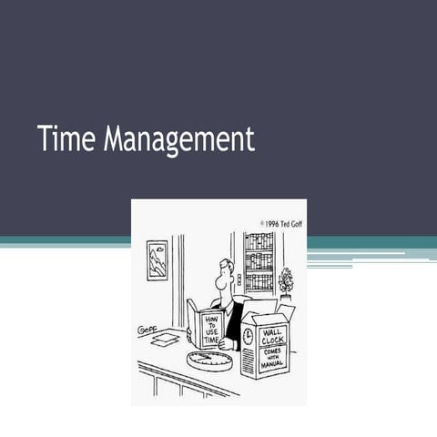 Time Management Power Point Presentation