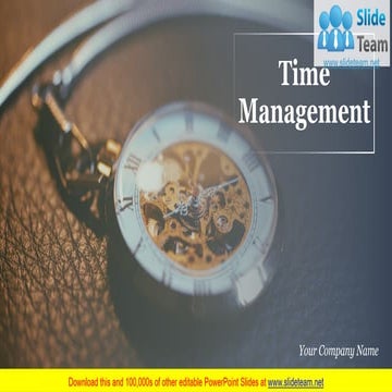 Time Management PowerPoint Presentation Slides | PDF
