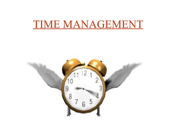 Time management ppt