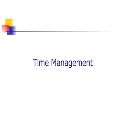 Time Management Presentation