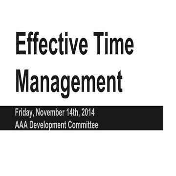 Time Management