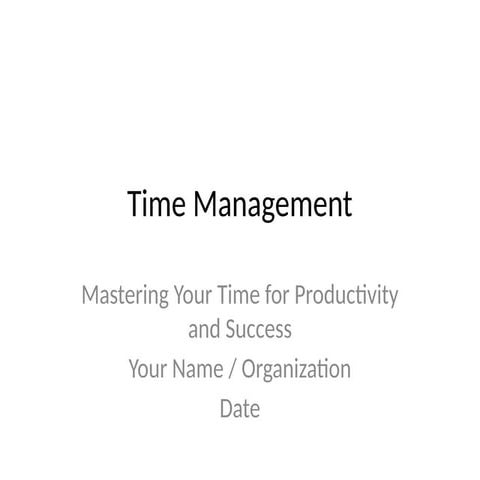 The Art of Time Management presentation.pptx