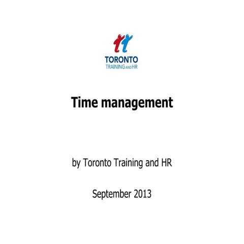 Time management September 2013
