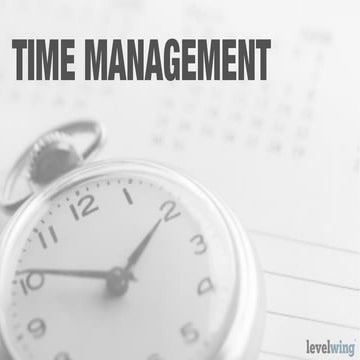 Improving Time Management