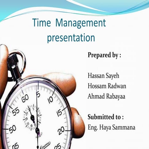 Time  management slide show
